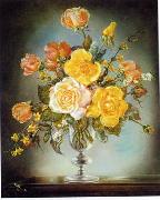 unknow artist Floral, beautiful classical still life of flowers.136 Sweden oil painting reproduction